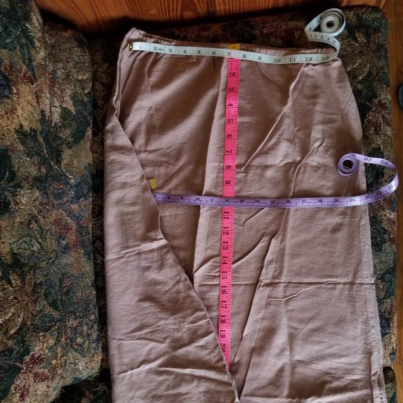 Vintage, cotton, hand made, half slip or a-line skirt, M, long, midi. - Picture 4 of 8